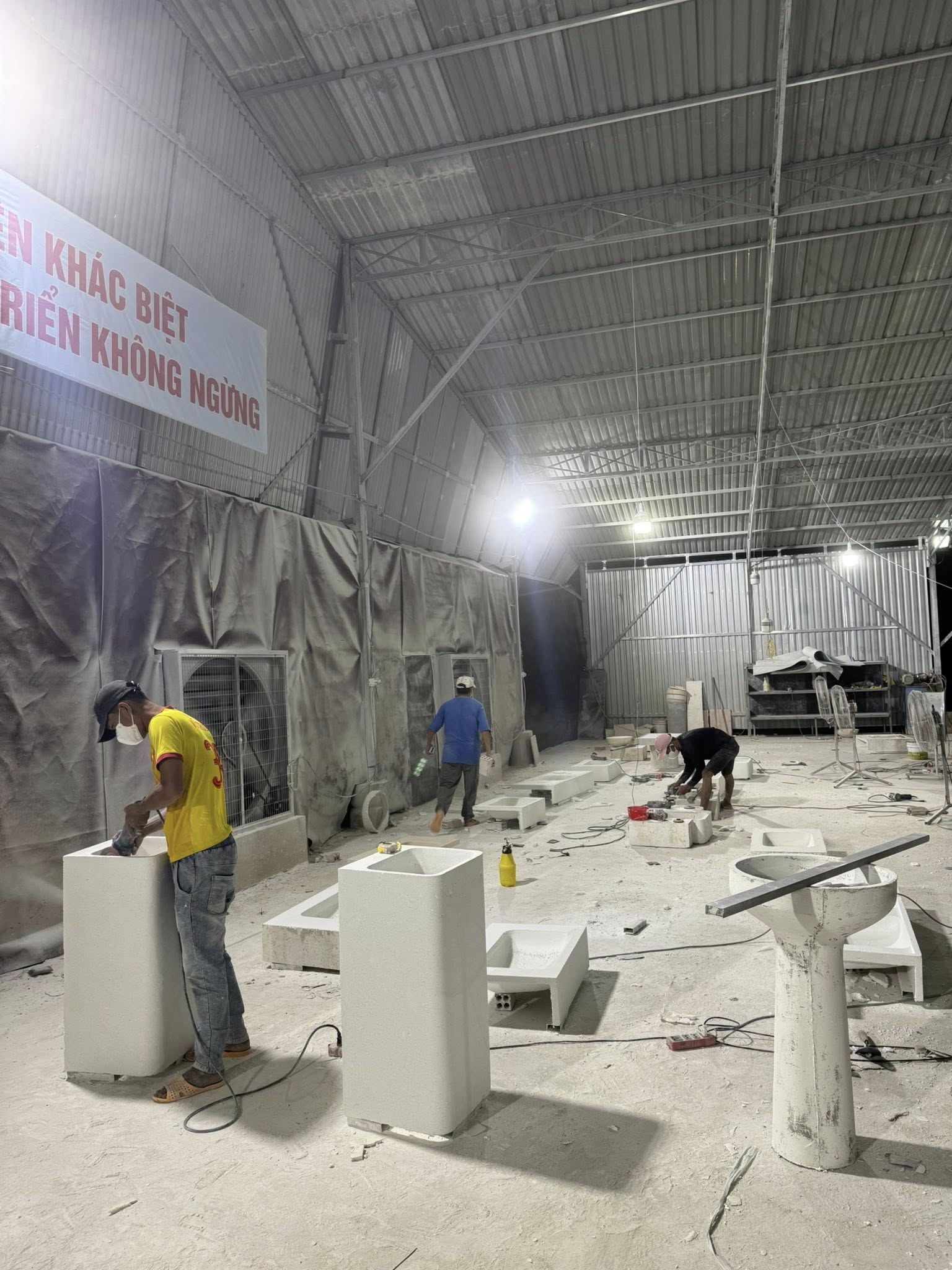 Polishing area