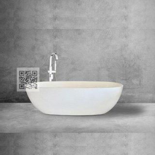 BTZ07 Terrazzo Bathtub – Modern Freestanding Stone Bath