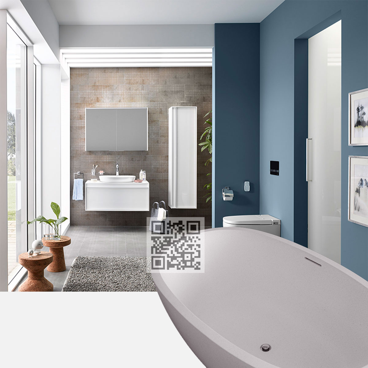 BTZ023 Little Royal Terrazzo Bathtub – Premium Stone Bath for Elegant Living Spaces - Image 4