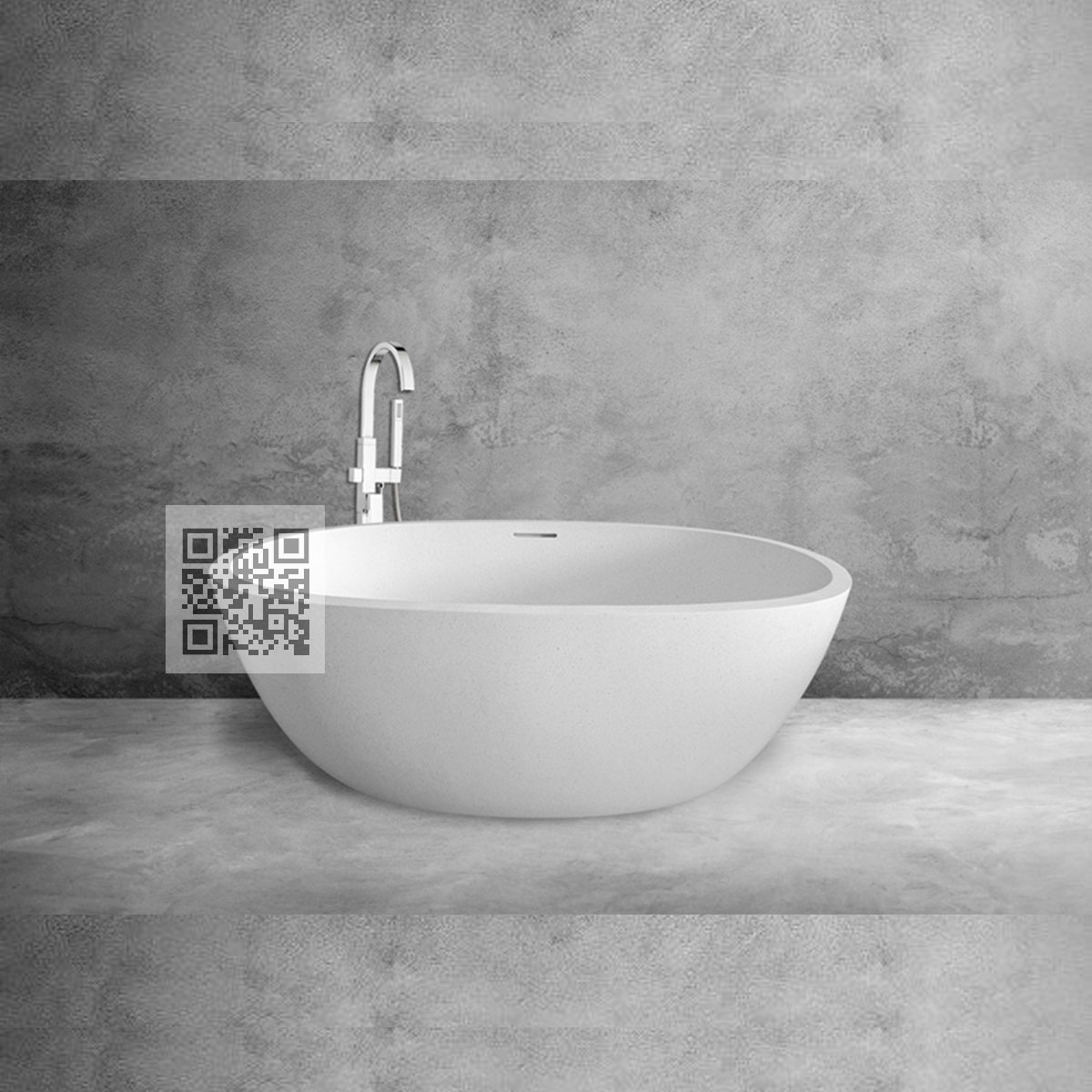 BTZ023 Little Royal Terrazzo Bathtub – Premium Stone Bath for Elegant Living Spaces