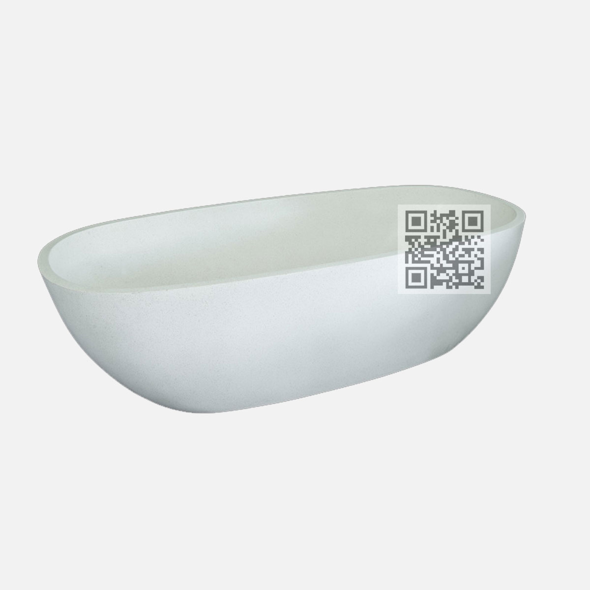 BTZ08 Terrazzo Bathtub – Natural Marble Stone Freestanding Bath - Image 5