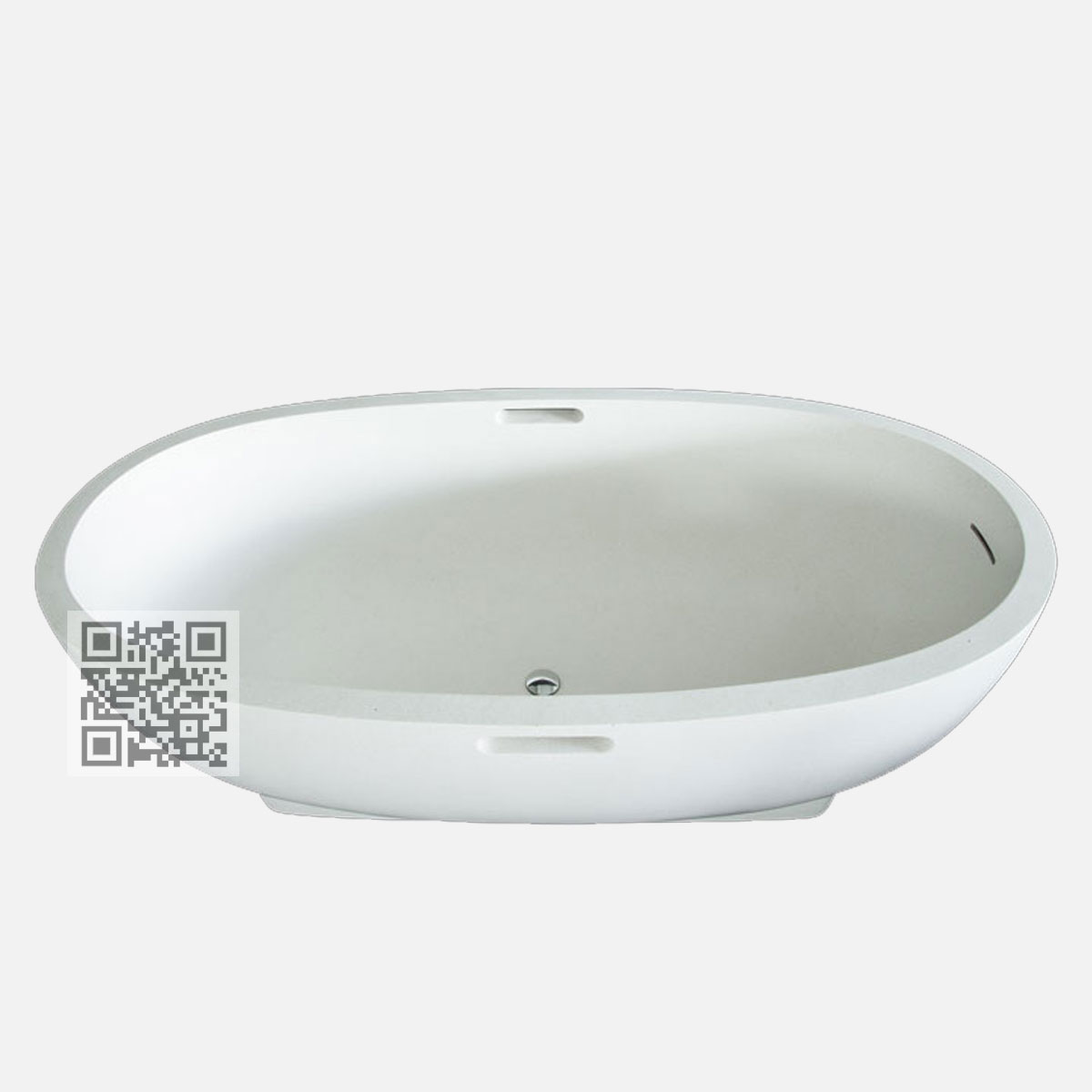 BTZ11 Terrazzo Bathtub – Elegant Freestanding Stone Bath - Image 4