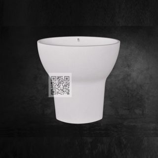 Lavabo Terrazzo LT07 – Modern Flared Pedestal Terrazzo Sink for Luxury Bathrooms