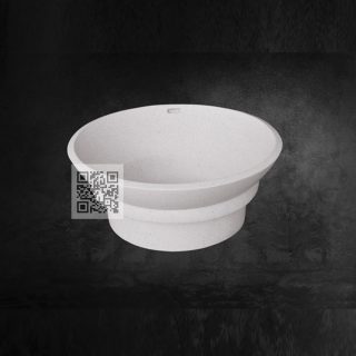 Lavabo Terrazzo LT10 – Classic Round Stone Basin with Timeless Elegance